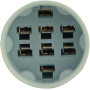 Роз'єм для кнопки серії TY(J) 19 (8-pin) AC/DC 250В [A0140010229] АСКО
