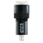 Лампа сигнальная 22мм белый LED 220V АC [A0140030194] AD22E-12DS АСКО