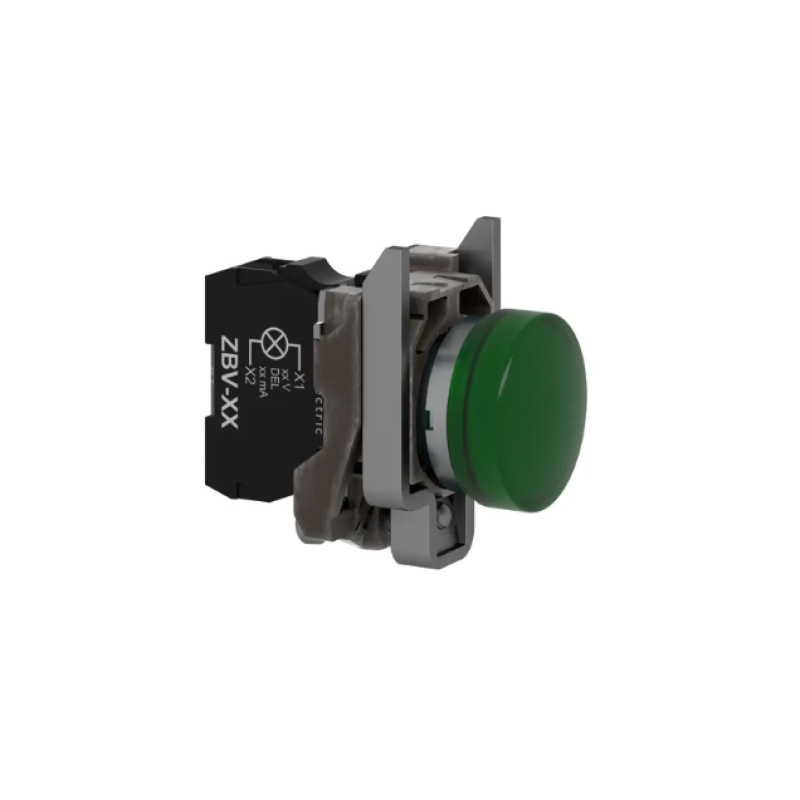 Лампа сигнальна 22мм зелений LED 24V АС/DC [XB4BVB3] Harmony XB4 Schneider Electric