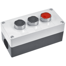 Пост трехместный IP54 две черные одна красная [Б00030688] LAY5/3 CNC