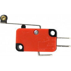 Микропереключатель 1NO+1NC 15А 250V IP20 пластмассовый ролик на длинной планке [A0050040020] V-15-61C25 АСКО
