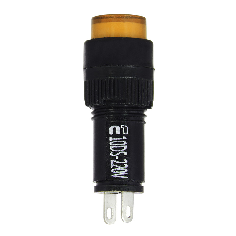 Лампа сигнальная 22мм желтый LED 220V АC [A0140030177] AD22E-10DS АСКО