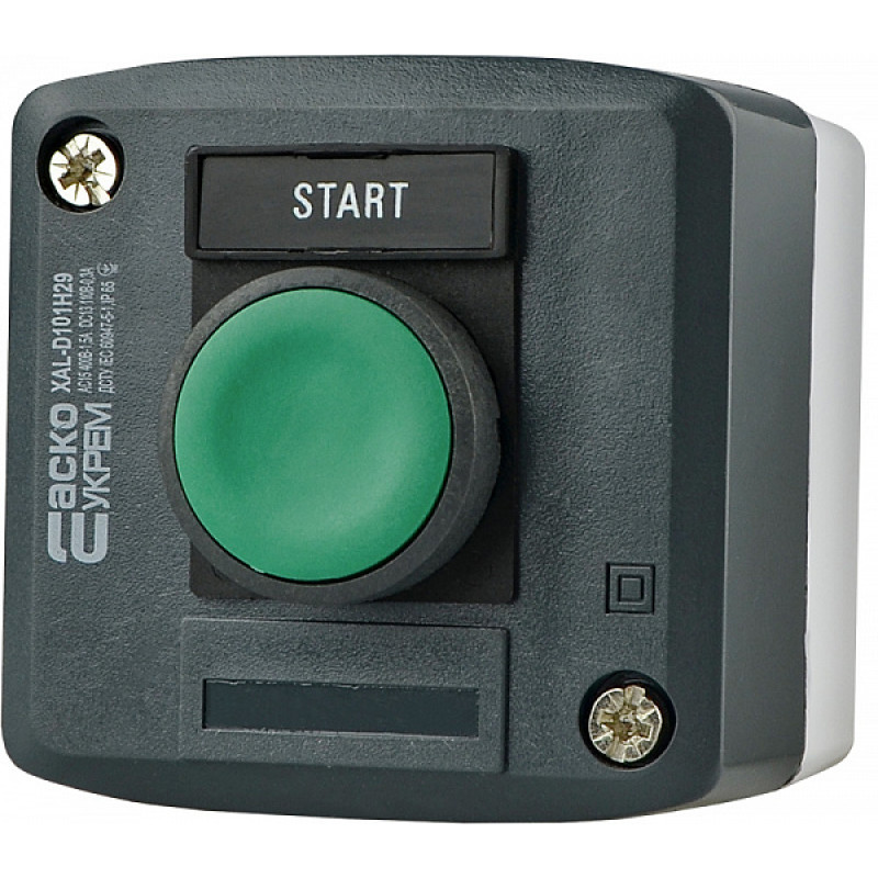 Пост одноместный "Старт" 2.5А(220V) 1NO IP54 [A0140020050] XAL-D101H29 АСКО