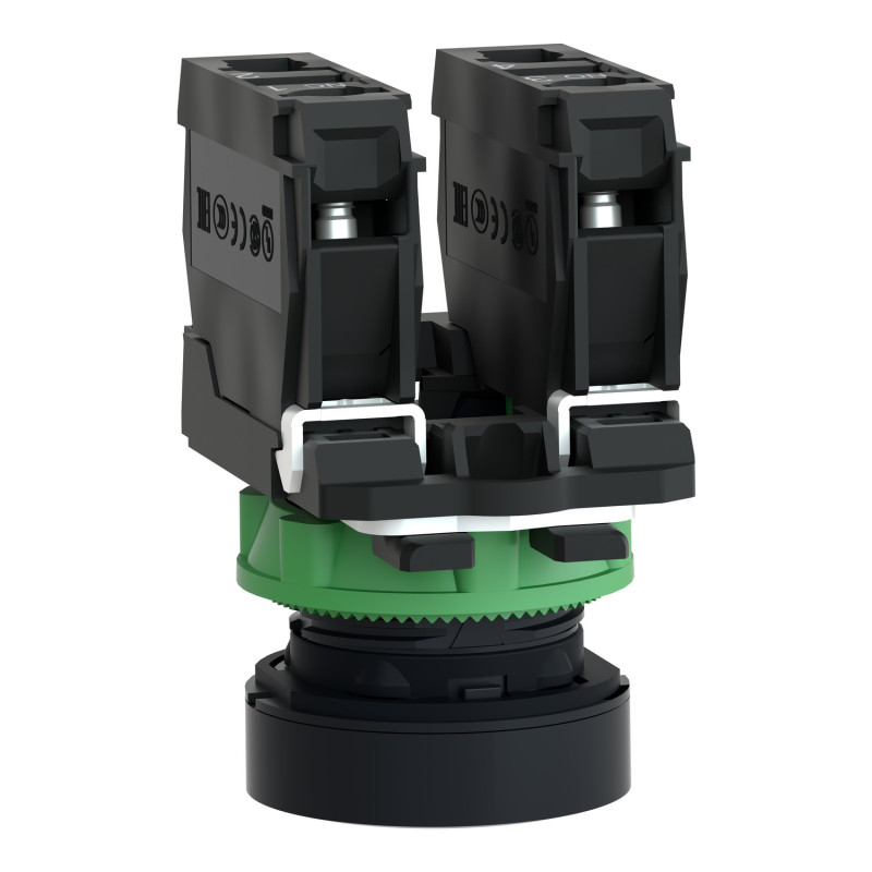 Кнопка управления 1NO+1NC 22мм без подсветки красная [XB5AA45] Harmony XB5 Schneider Electric