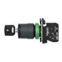 Переключатель "I-O" 1NO 22мм без подсветки черный с ключом [XB5AG61] Harmony XB5 Schneider Electric