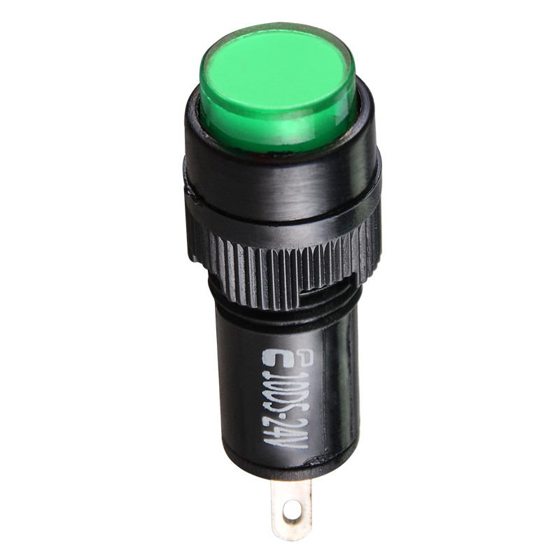 Лампа сигнальна 22мм зелений LED 24V АC/DC [A0140030180] AD22E-10DS АСКО