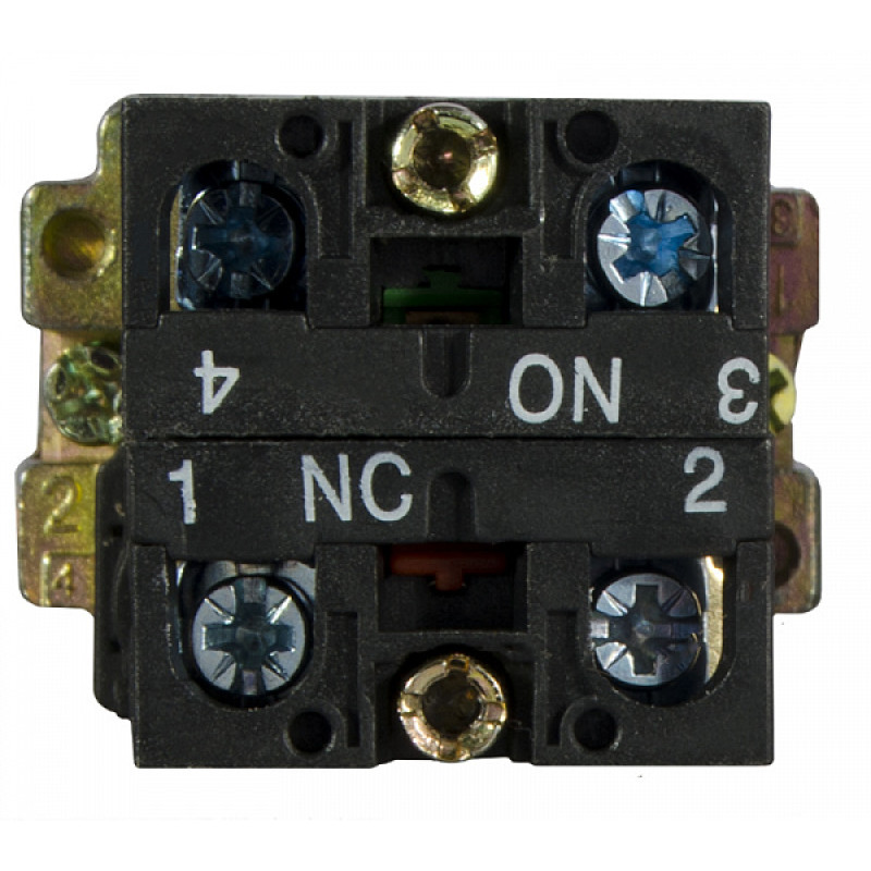Перемикач "I-O" 1NO+1NC 22мм з підсвічуванням зелений LED 220V 2 положення [A0140010012] XB2-BK2365 АСКО