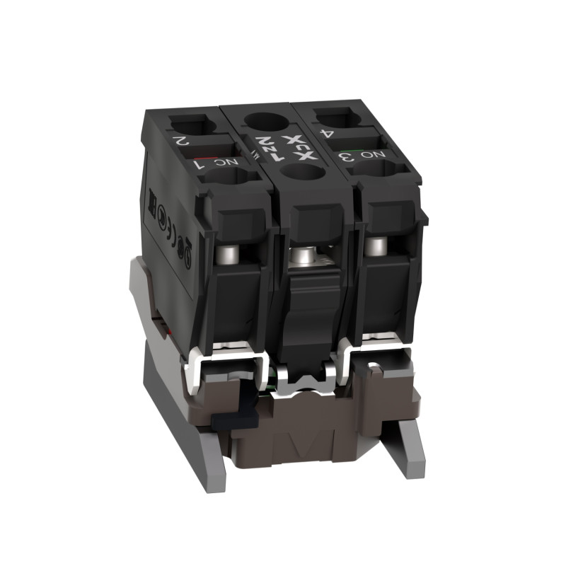 Кнопка с подсветкой 1NO+1NC LED белая 24V [ZB4BW0B15] Harmony XB4 Schneider Electric