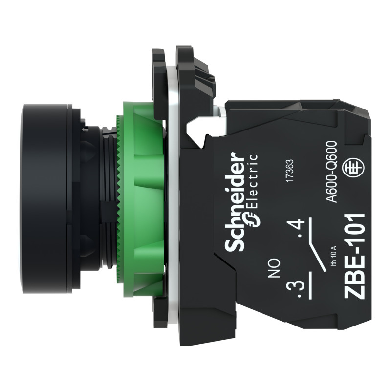 Кнопка управления 1NO 22мм с подсветкой белая с возвращением [XB5AA11] Harmony XB5 Schneider Electric