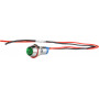 Лампа сигнальная 8мм зеленый LED 220V AC металл [A0140030216] AС22C-8 АСКО