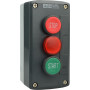 Пост тримісний "Старт-Стоп-Сигнал" 2.5А(220V) 1NO+1NC IP54 червоний індикатор [A0140020070] XAL-D376 АСКО