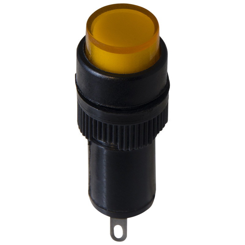 Лампа сигнальная 22мм желтый LED 220V АC [A0140030177] AD22E-10DS АСКО