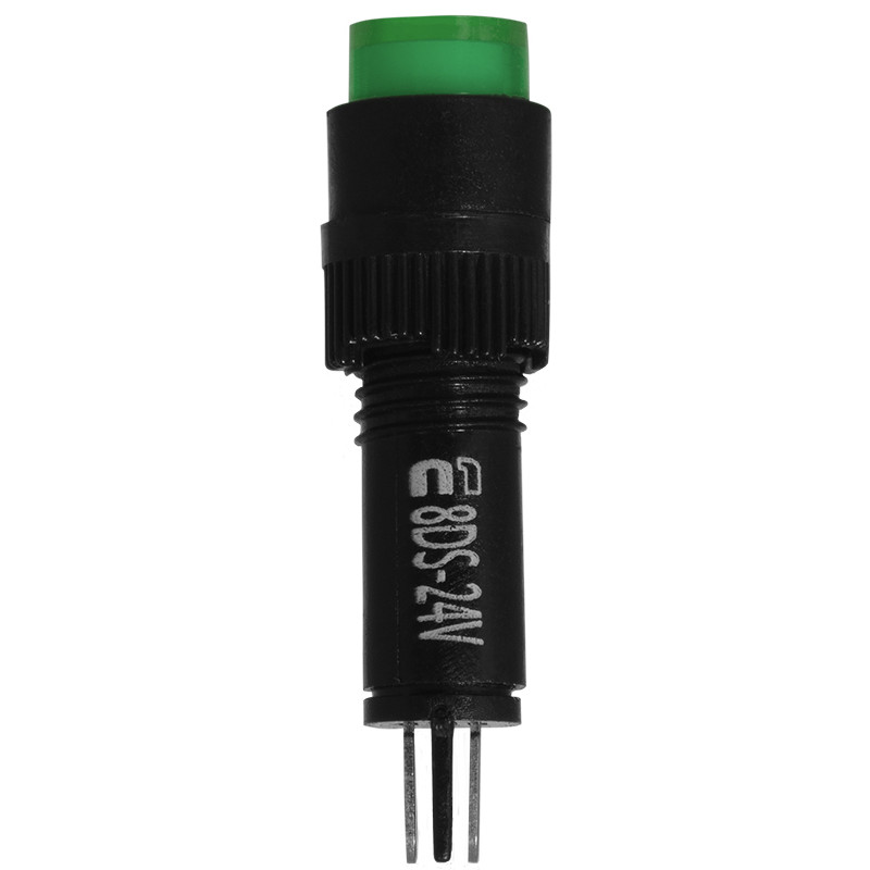 Лампа сигнальна 22мм зелений LED 24V АC/DC [A0140030172] AD22E-8DS АСКО