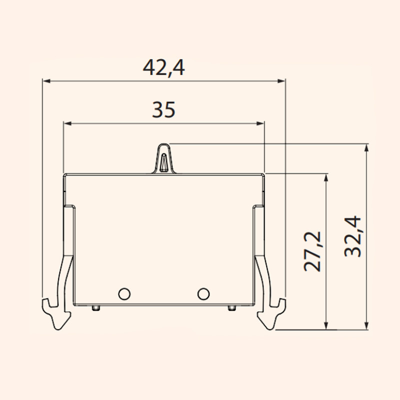 Контактный блок 1NO 4A 230V AC/DC установка в корпус для кнопок NSE [4774156] NSE-BC/CS-NO ETI