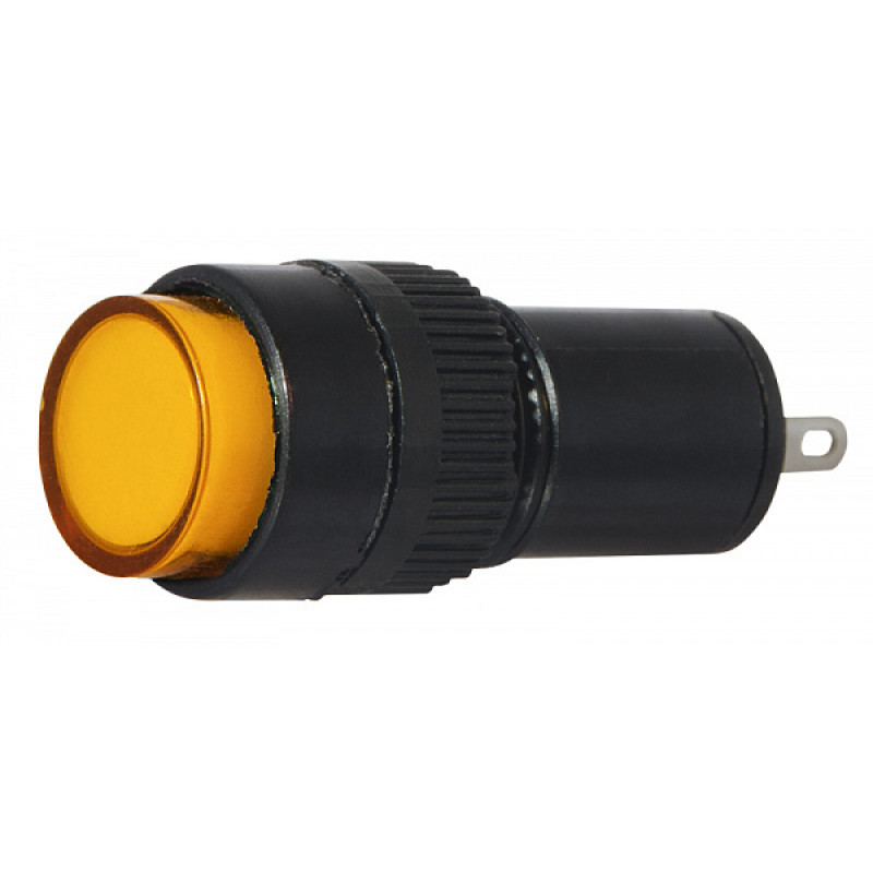 Лампа сигнальная 22мм желтый LED 220V АC [A0140030192] AD22E-12DS АСКО