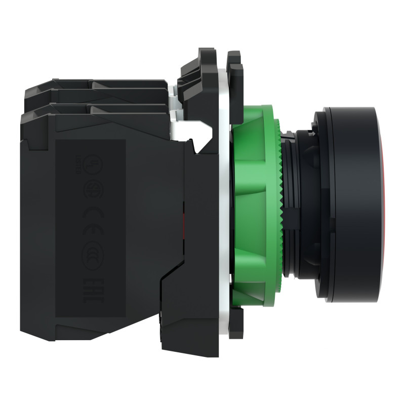 Кнопка управления 1NO+1NC 22мм без подсветки красная [XB5AA45] Harmony XB5 Schneider Electric