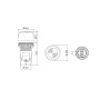 Зуммер 22мм 220V AC без подсветки чорний [4771637] EBUZ-240A ETI