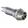 Лампа сигнальная 8мм желтый LED 24v AC/DC металл [A0140030102] AD22C-8 АСКО