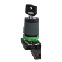 Переключатель "I-O" 1NO 22мм без подсветки черный с ключом [XB5AG61] Harmony XB5 Schneider Electric