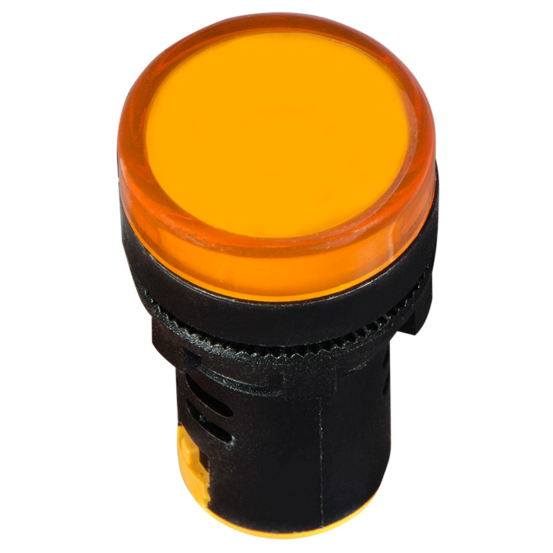 Лампа сигнальная 22мм желтый LED 12V АC/DC [A0140030161] AD22-22DS АСКО