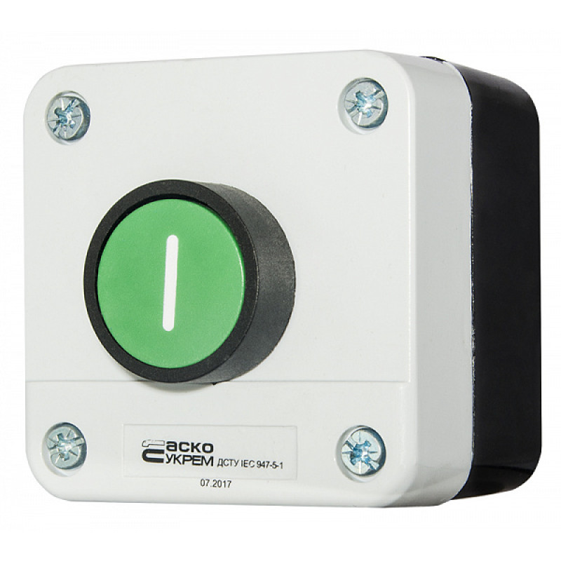 Пост одномісний "Старт" 2.5А(220V) 1NO IP54 [A0140020041] XAL-B102 АСКО