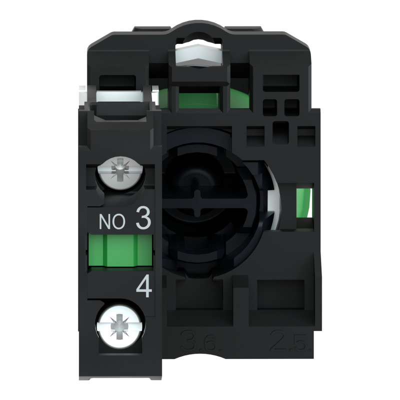 Кнопка управления 1NO 22мм с подсветкой белая с возвращением [XB5AA11] Harmony XB5 Schneider Electric
