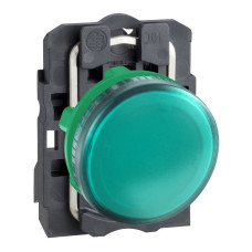 Лампа сигнальная 22мм зеленый LED 250V AC [XB5AV63] Harmony XB5 Schneider Electric