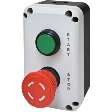 Пост двухместный "Старт-Стоп" 230V 1NO+1NC IP65 грибок [4771627] ESB2-V5 ETI