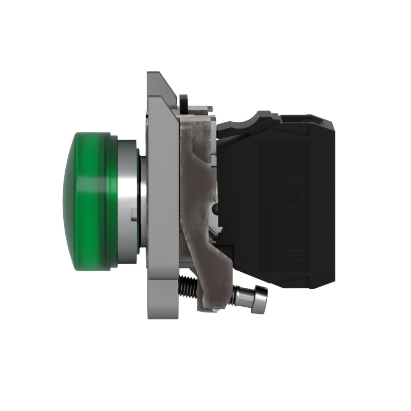 Лампа сигнальная 22мм 120V AC LED зеленый [XB4BVG3] Harmony XB4 Schneider Electric
