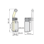Выключатель концевой 1NO+1NC 10A 220V реверсивный ролик с угловым действием [437087] YBLX-P1/120/1U CHINT