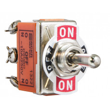 Тумблер "ON-OFF-ON" 4NO 10А 250V 3 положения 6 контактов [A0140060006] 1322 АСКО