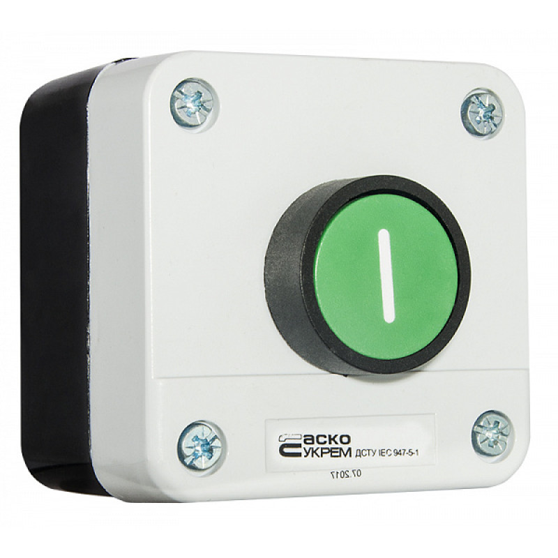 Пост одномісний "Старт" 2.5А(220V) 1NO IP54 [A0140020041] XAL-B102 АСКО