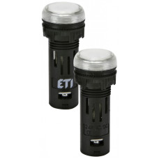 Лампа сигнальная 16мм матовая белый LED 24V AC/DC [4771605] ECLI-16-024C-W ETI
