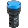 Лампа сигнальна 22мм синій LED 12V AC/DC [BLS10-ADDS-012-K07] AD22DS УЕК