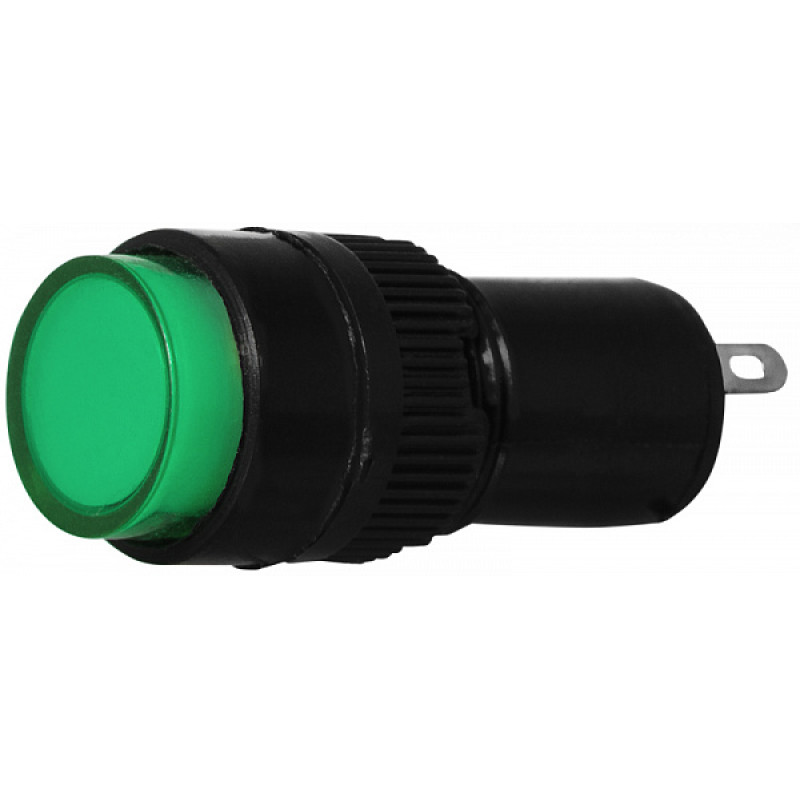 Лампа сигнальна 22мм зелений LED 220V АC [A0140030179] AD22E-10DS АСКО
