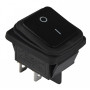 Переключатель 1 клавиша 2NO 28.5мм без подсветки черная IP54 [A0140040113] KCD2-201W B/B АСКО