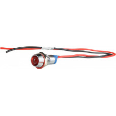 Лампа сигнальная 8мм красный LED 220V AC металл [A0140030217] AС22C-8 АСКО