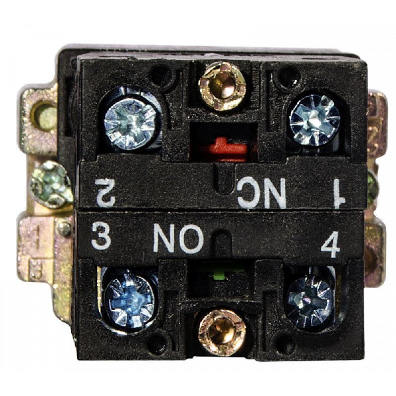 Переключатель "I-O" 1NO+1NC 22мм с подсветкой красный LED 220V 2 положения [A0140010067] XB2-BK2465 АСКО
