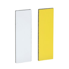 Пластина для маркировки 8x27мм без текста белая/желтая [ZBY0102] Harmony XB5 Schneider Electric