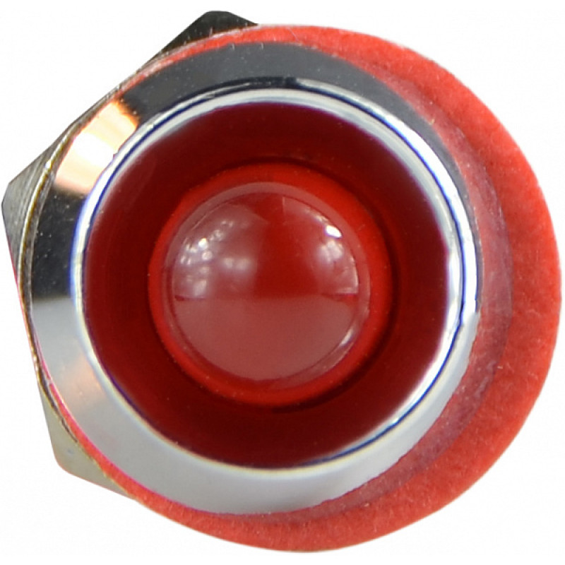 Лампа сигнальная 8мм красный LED 220V AC металл [A0140030217] AС22C-8 АСКО