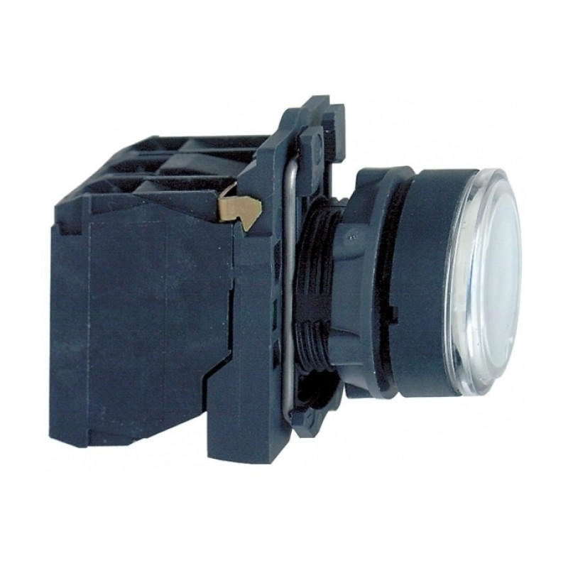 Кнопка керування 1NO+1NC 22мм з підсвічуванням білий LED 24V [XB5AW31B5] Harmony XB5 Schneider Electric