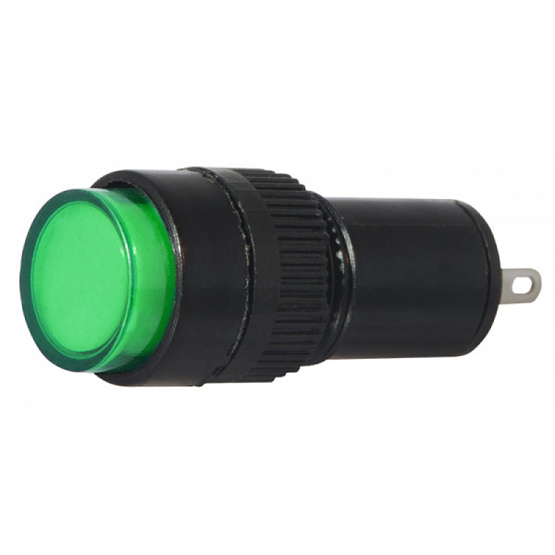 Лампа сигнальна 22мм зелений LED 220V АC [A0140030190] AD22E-12DS АСКО