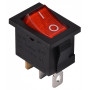 Переключатель 1 клавиша 1NO 19.2мм с подсветкой красный неон 220V [A0140040053] KCD1-2-101N R/B АСКО