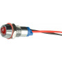 Лампа сигнальная 8мм красный LED 220V AC металл [A0140030217] AС22C-8 АСКО