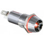 Лампа сигнальная 10мм красный LED 220V AC металл [A0140030124] AD22C-10 АСКО