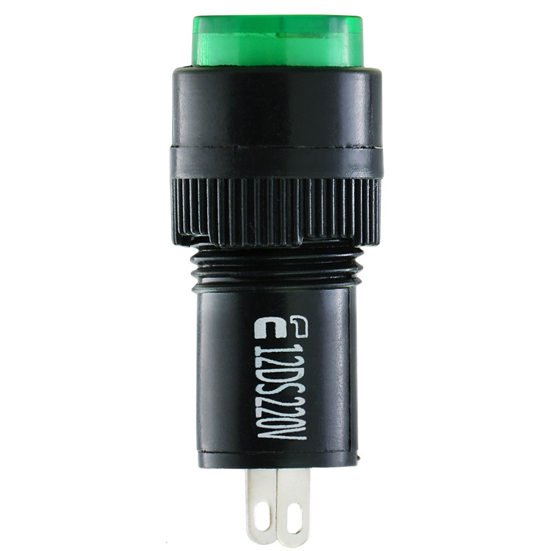 Лампа сигнальна 22мм зелений LED 220V АC [A0140030190] AD22E-12DS АСКО