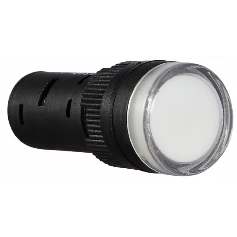 Лампа сигнальна 16мм білий LED 24V АC/DC [A0140030039] AD16-16DS АСКО