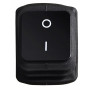Переключатель 1 клавиша 2NO 28.5мм без подсветки черная IP54 [A0140040113] KCD2-201W B/B АСКО