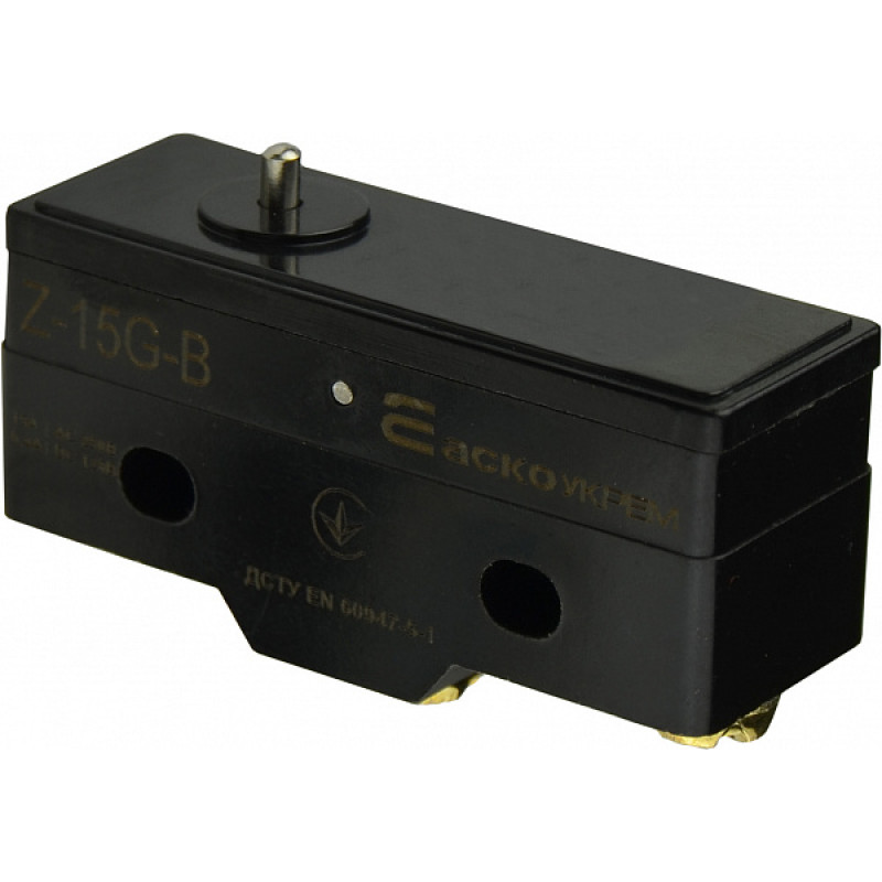 Микропереключатель 1NO+1NC 15А 250V IP20 Pin-шток [A0050040009] Z-15G-B АСКО
