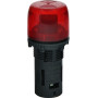 Зумер 22мм 24V DC 60dB з підсвічуванням LED червоний блимаючий [4771552] EBUZ-L-024C ETI
